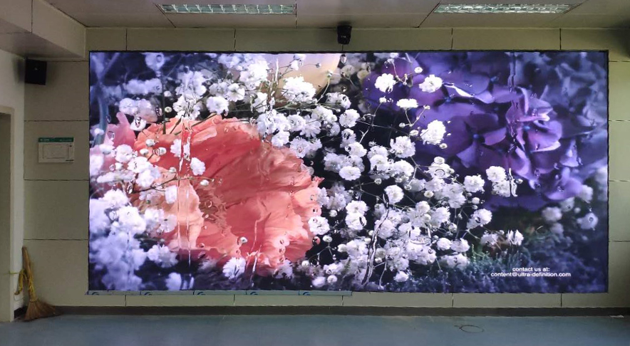克拉玛依国度电网 P1.25 超高清 LED 显示屏节造系统项目